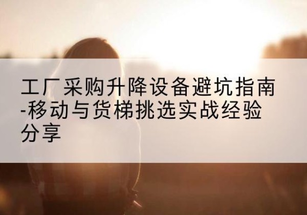 涟源移动式升降机怎么选-工厂采购升降设备避坑指南-移动与货梯挑选实战经验分享